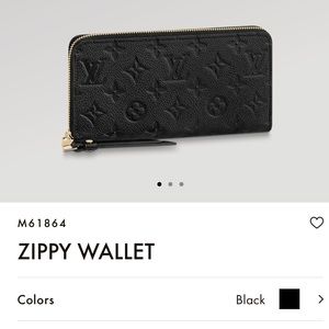 Louis Vuitton Long Zippy Wallet.